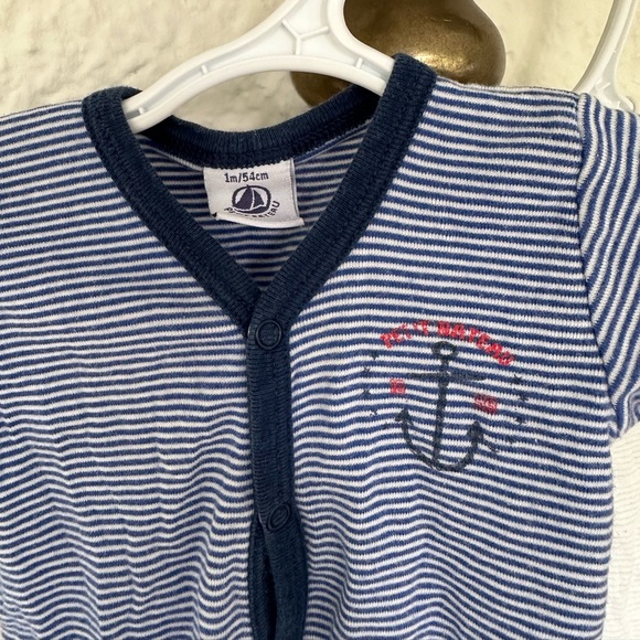 Petit Bateau Baby Onesie footed sleepers - Picture 3 of 4